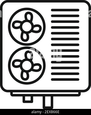 Industrial ventilation icon, outline style Stock Vector