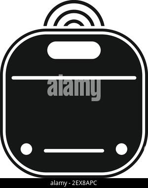 Smart scales equipment icon, simple style Stock Vector