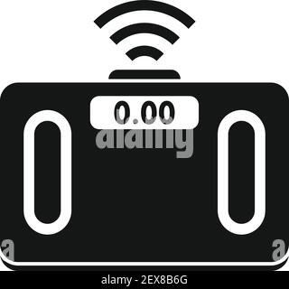 Sport smart scales icon, simple style Stock Vector