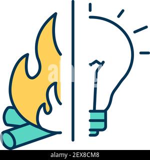 Human evolution RGB color icon Stock Vector