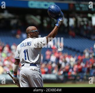 Los Angeles Dodgers' Jimmy Rollins during a baseball game against the St.  Louis Cardinals, Friday, June 5, 2015, in Los Angeles. (AP Photo/Mark J.  Terrill Stock Photo - Alamy