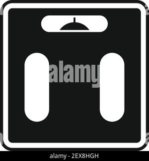 Phone smart scales icon, simple style Stock Vector