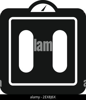 Smart scales gadget icon, simple style Stock Vector