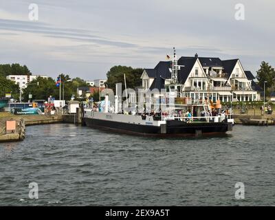 Hohe Duene Ferry Terminal in Rostock, Germany Stock Photo