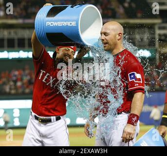 This is a 2015 photo of Rougned Odor of the Texas Rangers baseball team.  This image reflects the Texas Rangers active roster as of Monday, March 2,  2015, when this image was