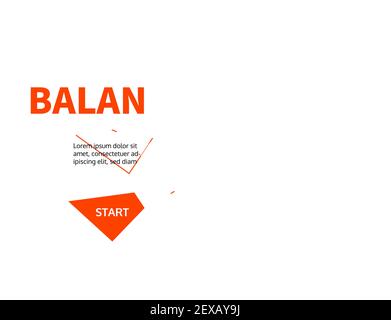 Work-life balance - modern colorful line design style web banner with copy space for text. Time management, planning and personal development idea. A Stock Vector