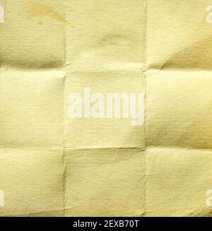 Old folded paper texture. Stock Photo