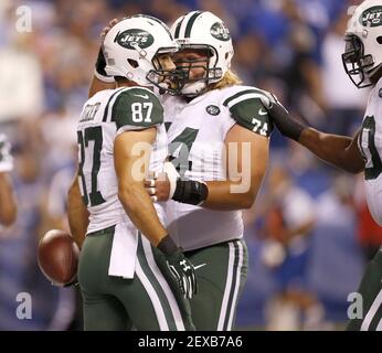 August 21, 2010; New York Jets center Nick Mangold (74) during warmups at  Bank of America Stadium in Charlotte,NC..Jim Dedmon/CSM , Jets 9 - Panthers  3 Preseason(Credit Image: © Jim Dedmon/Cal Sport