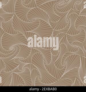 Spiral lines illusion seamless pattern Stock Vector