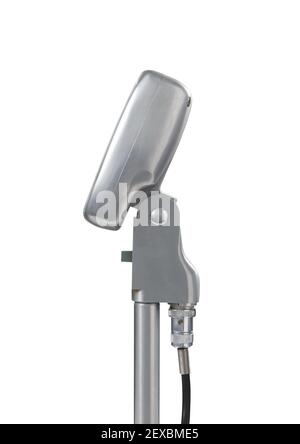 Side view of a 1950s-60s microphone. Stock Photo