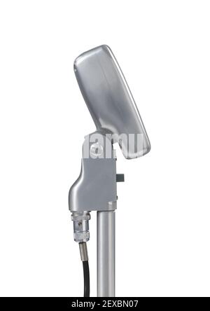 Side view of a 1950s-60s microphone. Stock Photo