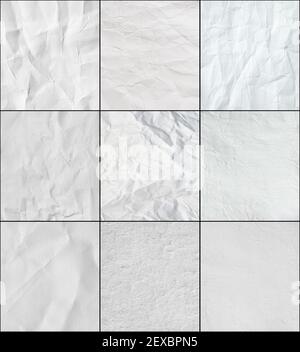 Set paper texture. Hi res Stock Photo