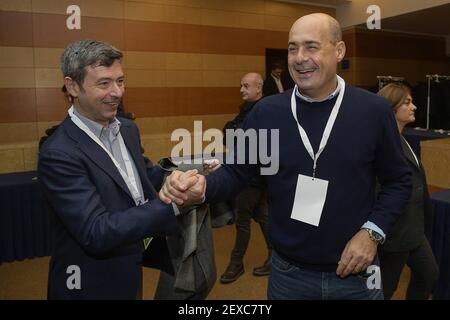 Photo Repertoire, Italy. 04th Mar, 2021. Rome, 17 November 2018 Andrea Orlando and Nicola Zingaretti during the National Assembly of the Democratic Party ph. Â © Luigi Mistrulli (Rome - 2018-11-17, Luigi Mistrulli) ps the photo can be used in compliance with the context in which it was taken, and without the defamatory intent of the decorum of the people represented Editorial Usage Only Credit: Independent Photo Agency/Alamy Live News Stock Photo