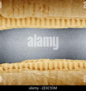 Riped grunge cardboard background Stock Photo