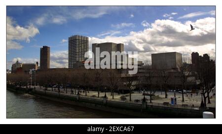 National Theatre....South Bank London.pic David Sandison 27/2/2002 Stock Photo