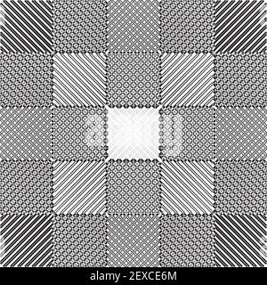 Abstract Tile Project Like Illusion Arabesque Intersections black on transparent background designer cut Stock Vector
