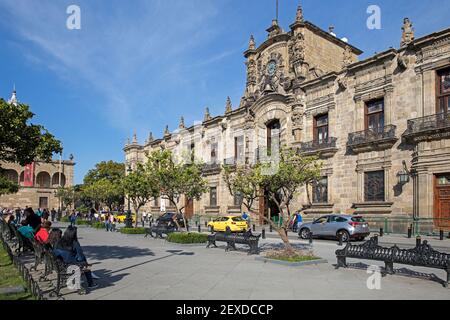 17th century city hall / town hall / Palacio Municipal de Guadalajara in the city Guadalajara, Jalisco, Mexico Stock Photo