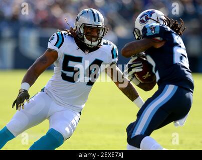 Tennessee Titans running back Dexter McCluster (22) tries to break