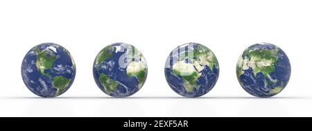 Isolated Planet earth Stock Photo