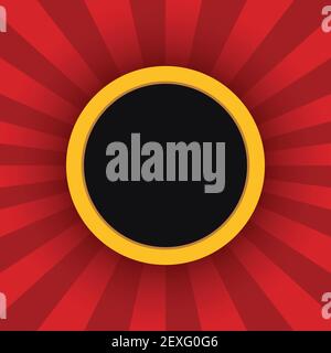 Black Friday sale black tag, round banner, advertising, vector illustration. Stock Vector