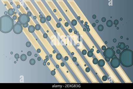 Abstract lines and circles Stock Photo