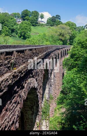 England, Devon, near Kingswear, Greenway Viaduct on the Dartmouth Steam Railway Stock Photo