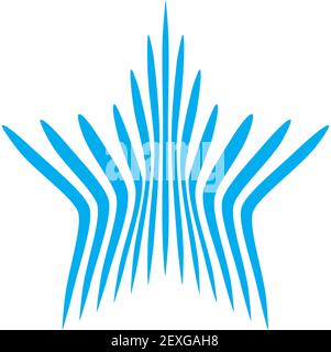 Blue star Stock Photo