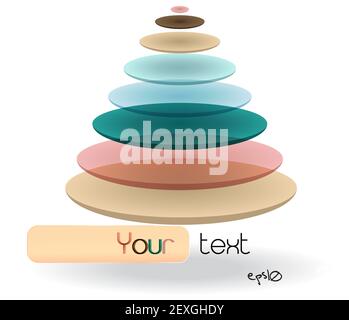 Multicolor glossy abstract logo. Stock Photo
