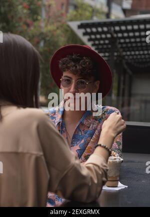 Young couple enjoying a nice afternoon together. Stock Photo