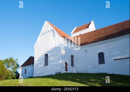 The medieval church of Humble, island Langeland, D Stock Photo