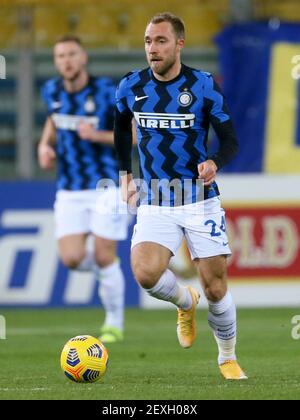 Christian Eriksen of Fc Internazionale in action during the Serie A ...