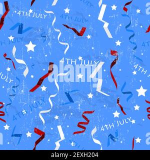 Seamless textures USA Independence Day symbols Stock Photo - Alamy