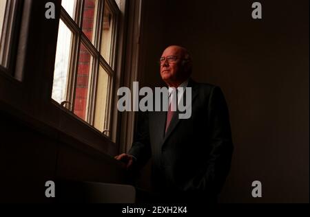 FW de Klerk former president of South Africa Stock Photo