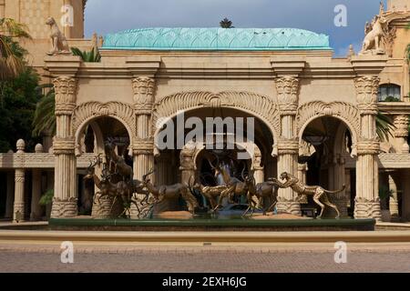 Grand Entance for Lost City or Sun City Hotel South Africa Stock Photo