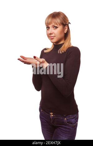 Young Beautiful Woman Showing Her Beautiful Arms Stock Photo, Picture and  Royalty Free Image. Image 64361047.