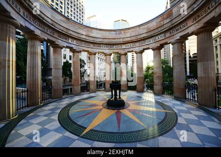 The Shrine of Remembrance is located in ANZAC Square, between Ann Street and Adelaide Street, in Brisbane, Queensland, Australia. Stock Photo