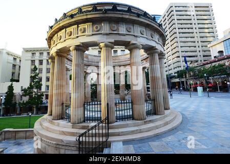 The Shrine of Remembrance is located in ANZAC Square, between Ann Street and Adelaide Street, in Brisbane, Queensland, Australia. Stock Photo