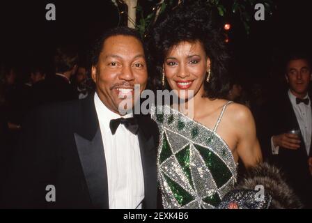 LOS ANGELES, CA - JANUARY 27: Billy Davis and Marilyn McCoo attends 13th Annual American Music Awards on January 27, 1986 at the Shrine Auditorium in Los Angeles, California.  Credit: Ralph Dominguez/MediaPunch Stock Photo