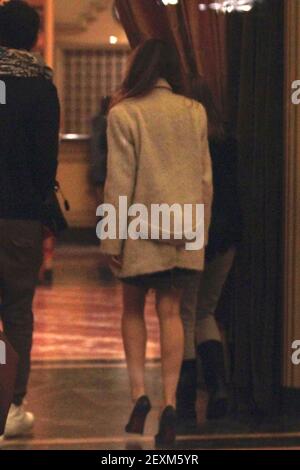 Laetitia Casta new boyfriend Lorenzo Durante arrive at the Hotel