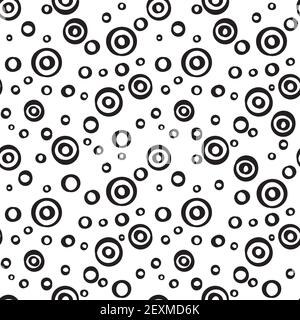 A seamless retro pattern with dots. Stock Vector