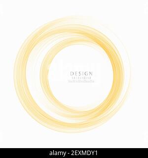 Abstract technology circle Vector illustration Wave circle flow Stock Vector