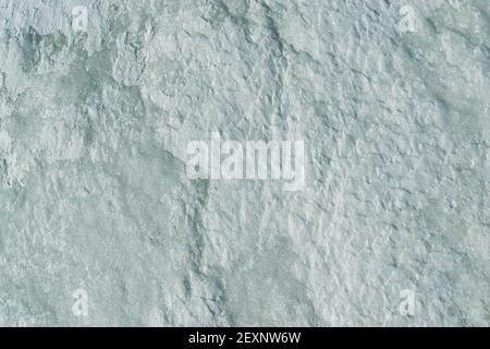Green-looking ice texture closeup background Stock Photo