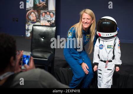 NASA Astronaut Karen Nyberg Poses With Her Russian Sokol Launch And ...