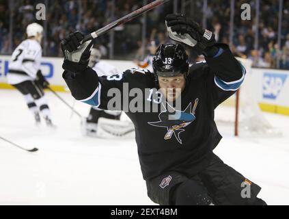 April 20, 2014: San Jose Sharks center Patrick Marleau (12) in action  during the NHL hockey game between the Los Angeles Kings and the San Jose  Sharks at the SAP Center in