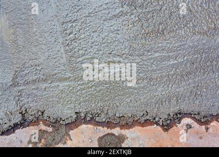 Wet concrete floor Stock Photo