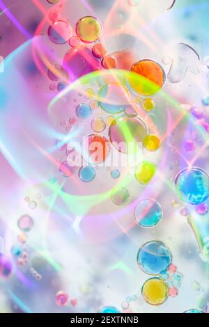 Beautiful Abstract Space Age Bubbles, Spheres and Swirls Stock Photo