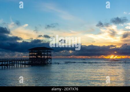 Cloud 9 Cloud9 Tower Surf Spot Siargao Island The Philippines Stock Photo