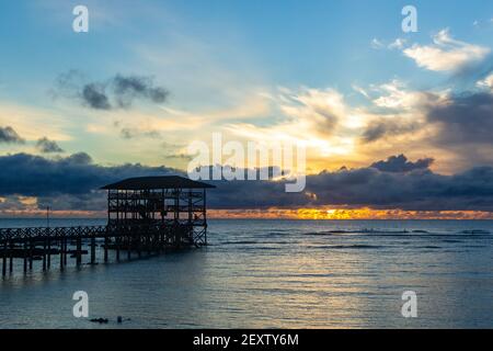 Cloud 9 Cloud9 Tower Surf Spot Siargao Island The Philippines Stock Photo