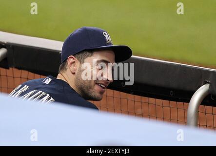 Milwaukee Brewers infielder Ryan Braun warms up before facing the Colorado  Rockies in a Major League baseball game on Friday, June 6, 2008, in  downtown Denver. (AP Photo/David Zalubowski Stock Photo - Alamy