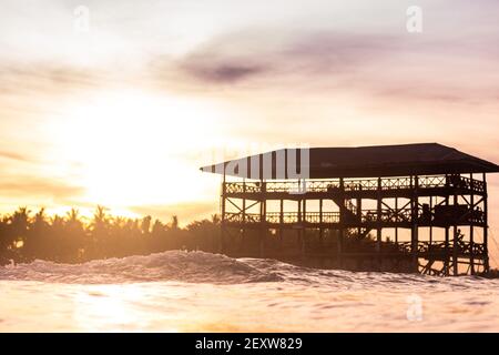 Cloud 9 Cloud9 Tower Surf Spot Siargao Island The Philippines Stock Photo